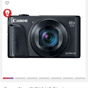 Canon SX740 HS Compact Black Camera